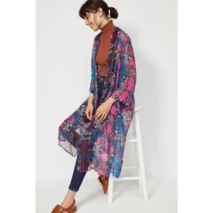New Anthropologie BL-NK Alexandra Duster Kimono $148 ONESIZE OS